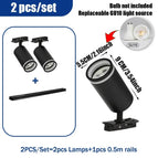 2PCS Set Black / No Light Bulb