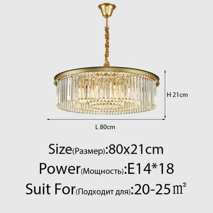 Lustre en cristal de luxe style italien pour intérieur — LZ4X9M