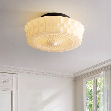 Plafonnier rétro médiéval en verre décoratif pour intérieur raffiné — LZQ4T9