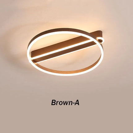 Plafonnier LED circulaire en acrylique style nordique — LZ4X9P2