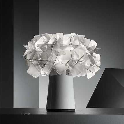 Lampe de bureau moderne Clizia en PVC forme fleur — LZ4X9T2