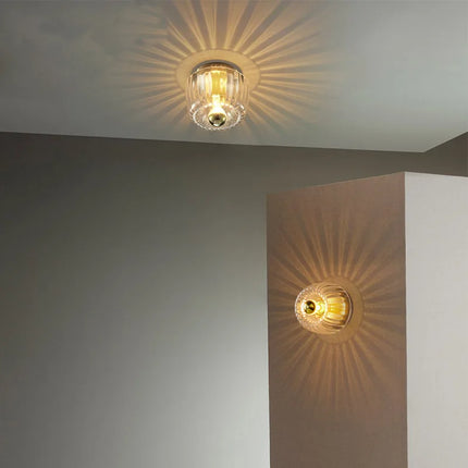 Applique murale en verre à lumière chaude pour ambiance romantique — LZ4X9T