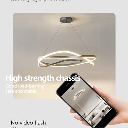 Lustre anneau moderne et minimaliste pour intérieur — LZ4Q7X9