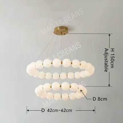 Lustre nordique en forme de haricot magique