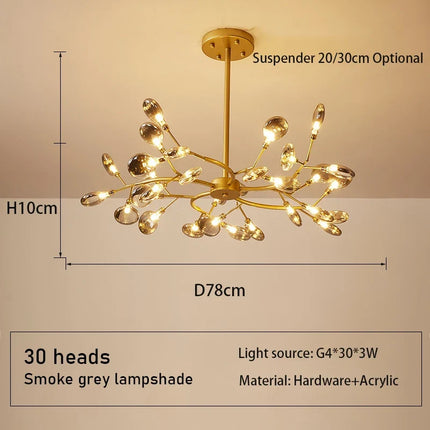 Lustre suspension moderne au design créatif et simple — LZ4X9P