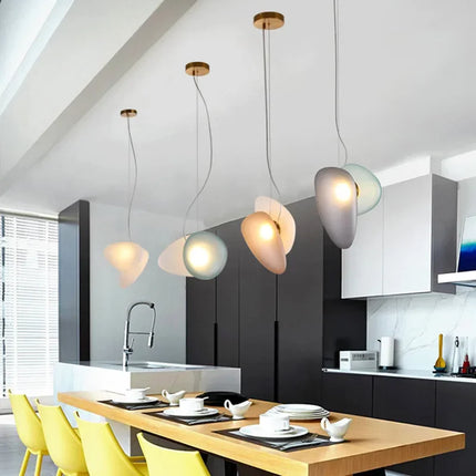 Lustre suspension LED en verre style nordique pour hôtel — LZ4V9QJ