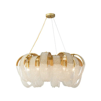 Lustre cristal à pampilles pour salon, restaurant et chambre — LZ4X9P