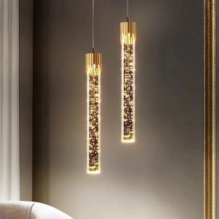Lustre LED en cristal moderne pour hôtel et bar créatif — LZ4X9P2