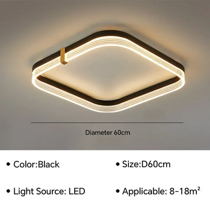 Lustre LED moderne pour décoration intérieure — LZ7FQ2