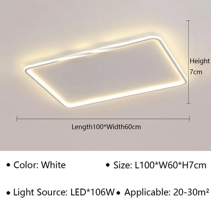 Plafonnier LED moderne pour décoration intérieure élégante et contemporaine — LZ4X9T1