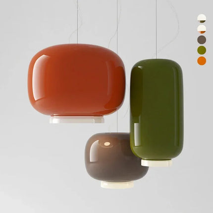 Suspension design moderne en verre coloré et lumineux — LZ4X9Q2B