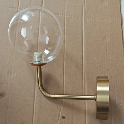 Applique murale nordique en métal avec globe en verre courbé — LZ4XJ9
