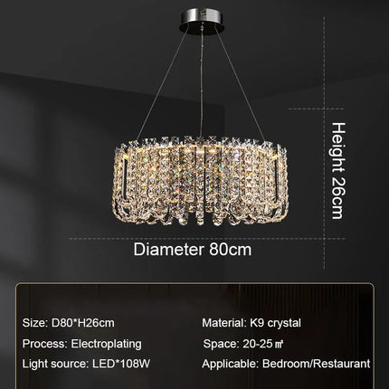 Lustre en cristal pour intérieur élégant et raffiné — LZ4X9P2Q