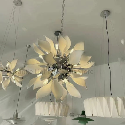 Lustre LED nordique simple et brillant pour hôtel et villa — LZ4XJ9