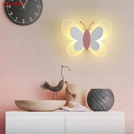 Applique murale LED papillon décorative pour chambre enfant — LZ4X9T2