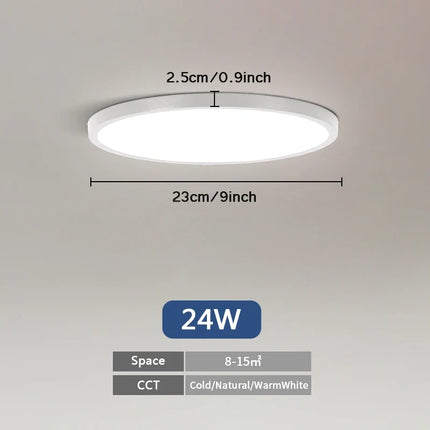 Plafonnier LED ultra fin avec design nuages et éclairage intelligent — LZ4P9XQ