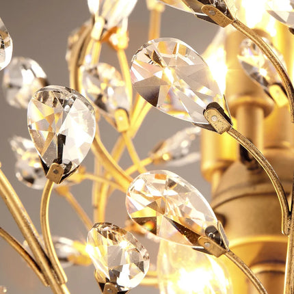 Suspension bougie LED style nordique en cristal pour salon et hôtel — LZ4T9X