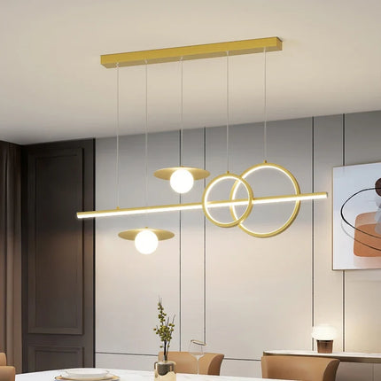 Lustre suspension nordique géométrique pour restaurants et bars — LZ4X9T2