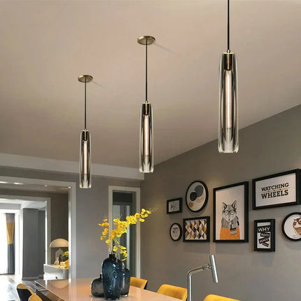 Suspension longue en cristal de luxe design — LZ4X9M