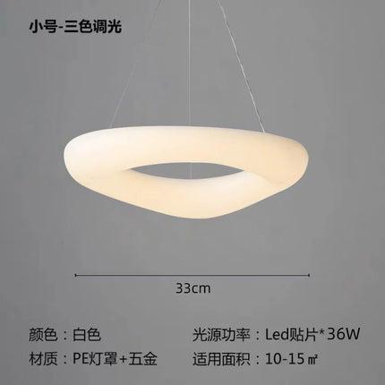 Plafonnier LED moderne en forme de nuages avec télécommande — LZ4X9P