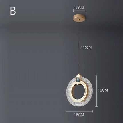 Lustre géométrique en cristal pour décoration intérieure — LZ4P9XJ