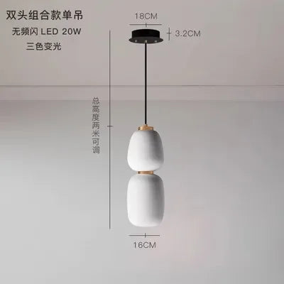 Suspension en verre laiteux pour intérieur moderne et élégant — LZ4X9T