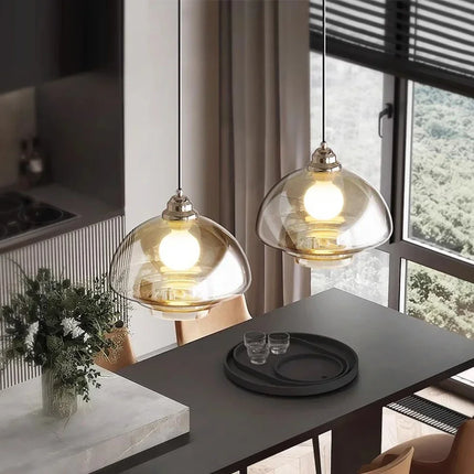 Suspension rétro en verre plaqué pour décoration moderne — LZ4X9M