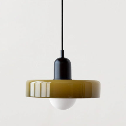 Lustre suspendu en verre coloré pour intérieur moderne — LZ5QW9