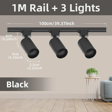 Spot LED sur rail pour éclairage intérieur et décoration — LZ4P7X