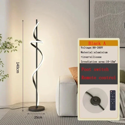 Lampadaire LED moderne décoration de la maison lumière 140 cm ligne luminaire canapé coin chambre salon salle d'étude éclairage intérieur Lustre