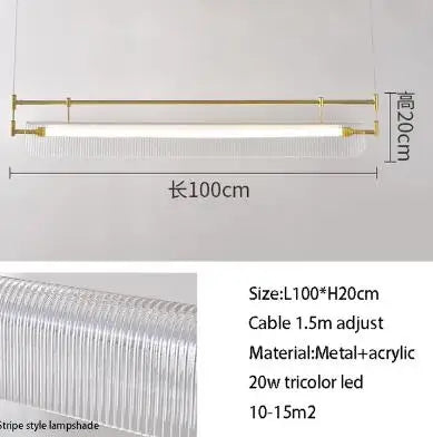 Suspension rétro en verre pour décoration intérieure moderne — LZ4X9T2