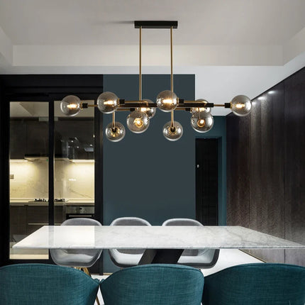 Lustre design en verre à bulles avec éclairage LED décoratif — LZ4X9P