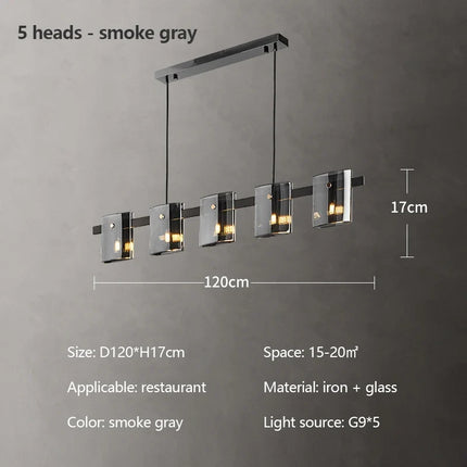 Lustre suspension minimaliste en verre pour éclairage moderne — LZ4X9P