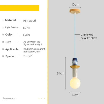 Suspension LED colorée aux formes géométriques — LZ4X9T2