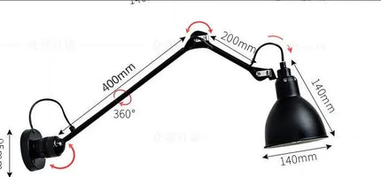 Applique murale LED nordique moderne réglable — LZ4X9P2