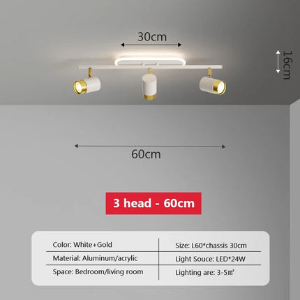 Plafonnier LED moderne avec bande lumineuse décorative pour intérieur — LZ4X9T