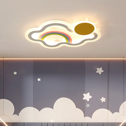Plafonnier LED nuage arc-en-ciel pour chambre d’enfant — LZ4Q9T1