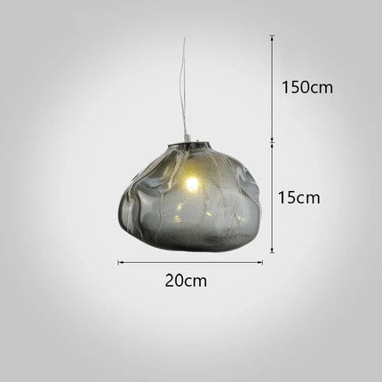 Suspension en verre soufflé style nuage pour restaurant — LZ4X9T2