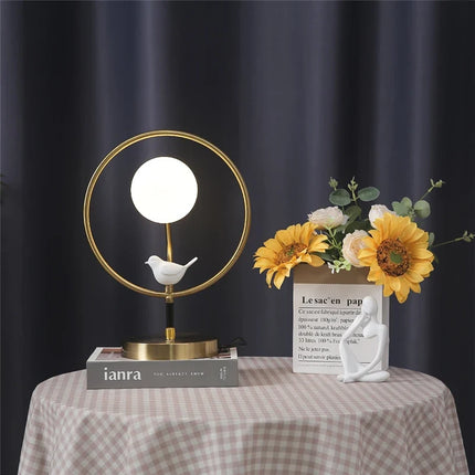 Lampadaire nordique en verre design moderne avec ampoules incluses — LZ4G7XQ