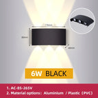 Blanc neutre / Noir 6W / CHINE | Aluminium étanche