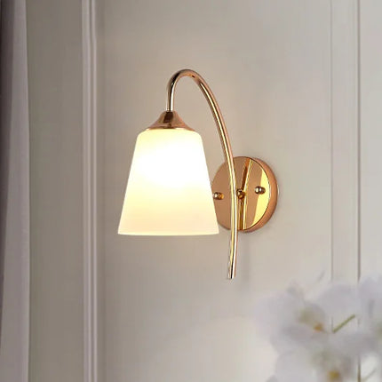 Lampe de chevet LED style américain en verre et fer pour hôtel — LZ4P9XQ