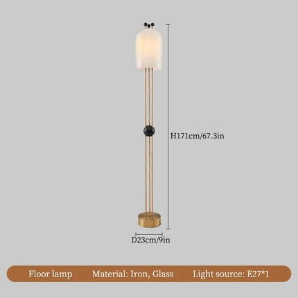 Lustre en verre au design wabi-sabi pour décoration moderne — LZ4T9X