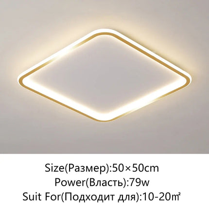 plafonnier led moderne simple variable ronde ou carrée