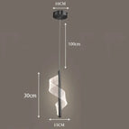 Suspension Noir 1lampe / Lumière chaude 3000K