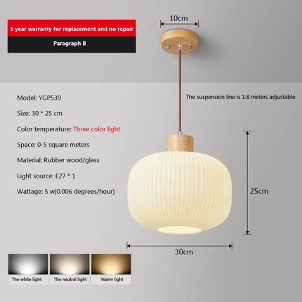 Plafonnier en verre style japonais pour décoration intérieure moderne — LZ4G7XQ