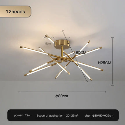 Lustre LED en forme de bâton pour décoration intérieure — LZ4X9P