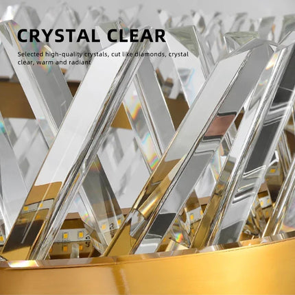 Lustre suspension en cristal lumineux pour décoration intérieure — LZ4X9M