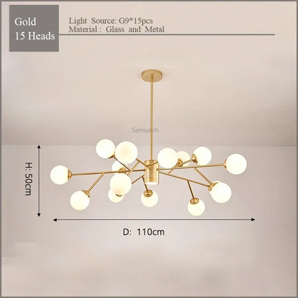 Lustre LED élégant pour éclairage intérieur moderne — LZ4X9T2
