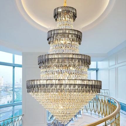 Lustre cristal design contemporain pour salon et hôtel — LZ4X9M