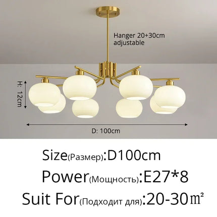 Suspension nordique simple pour décoration intérieure moderne — LZ4X9M
